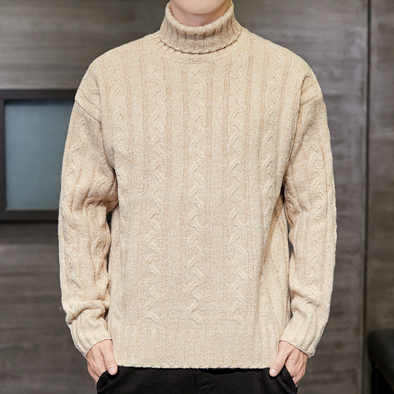 Loose High Neck Men turtleneck Sweater