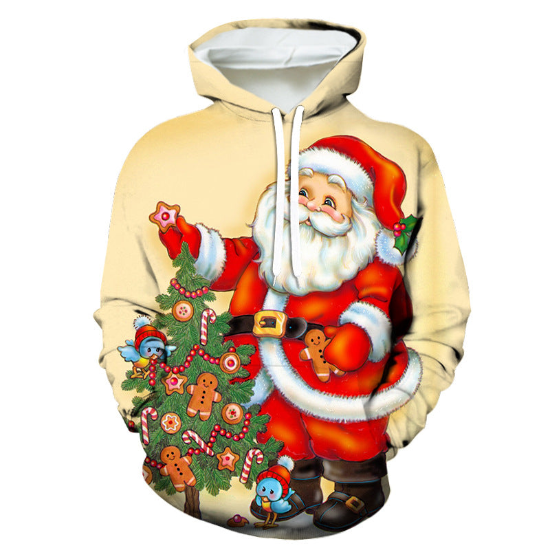 Santa claus Christmas Printed Hoodie