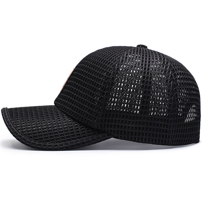 Mesh baseball cap adjustable comfort sunhat