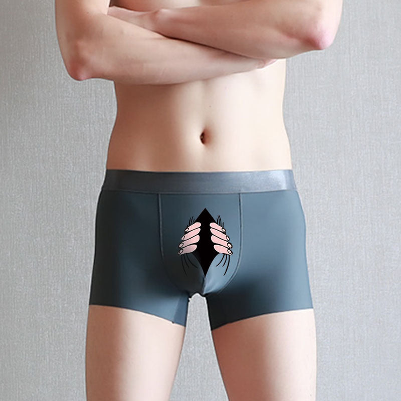 Summer Ice Silk Creative Men's Underwear