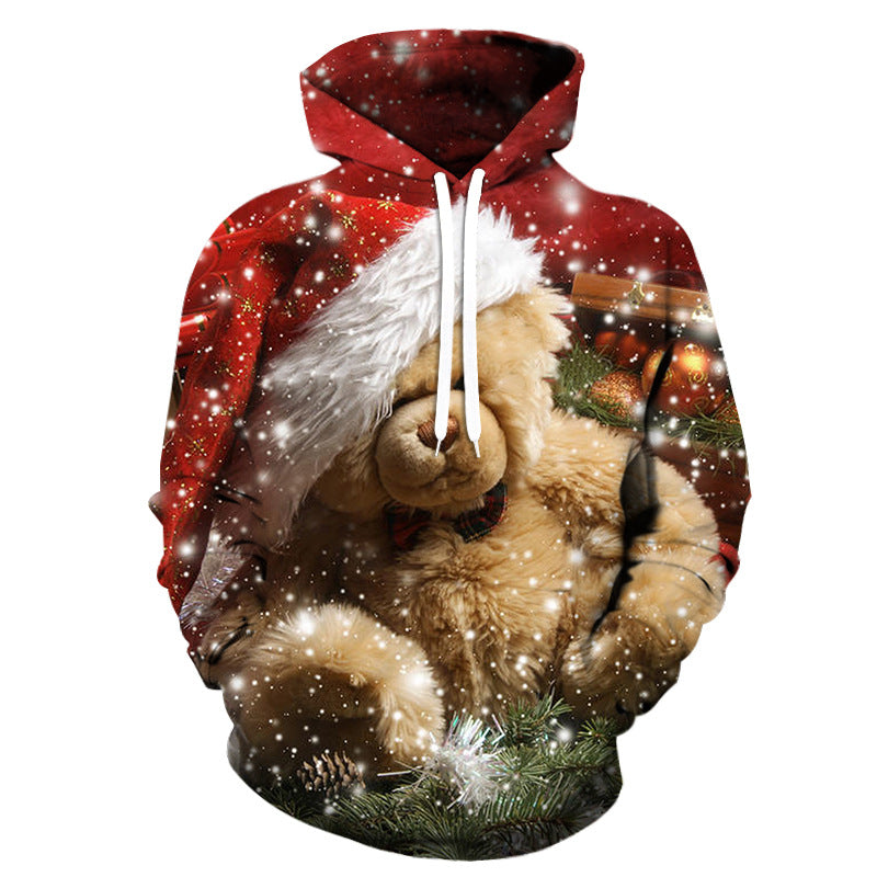 Santa claus Christmas Printed Hoodie