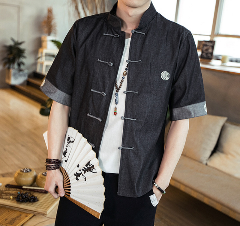 Men's Short Sleeve Linen Shirt