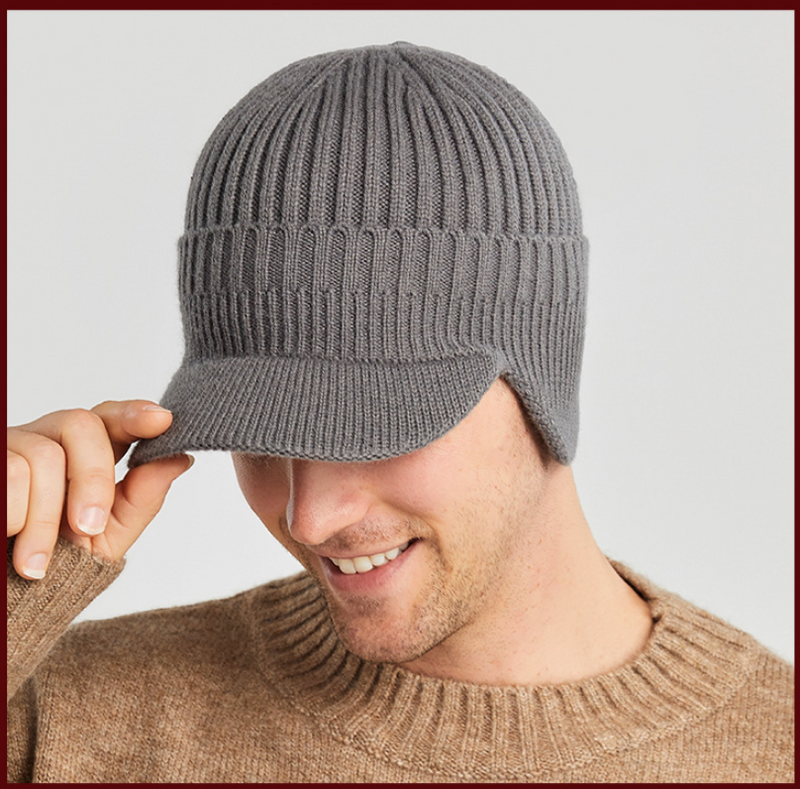 Autumn And Winter Outdoor Warm Ear Protection Knitted Hat