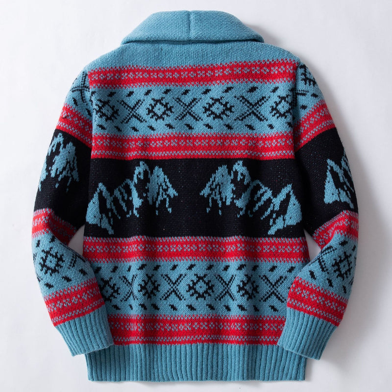 European And American Retro Jacquard Knitted sweater