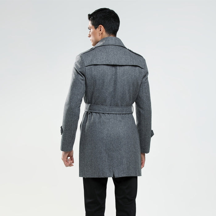 Men's Slim Woolen Coat Plus Size