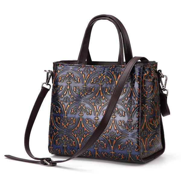 Retro-Embossed Handbag