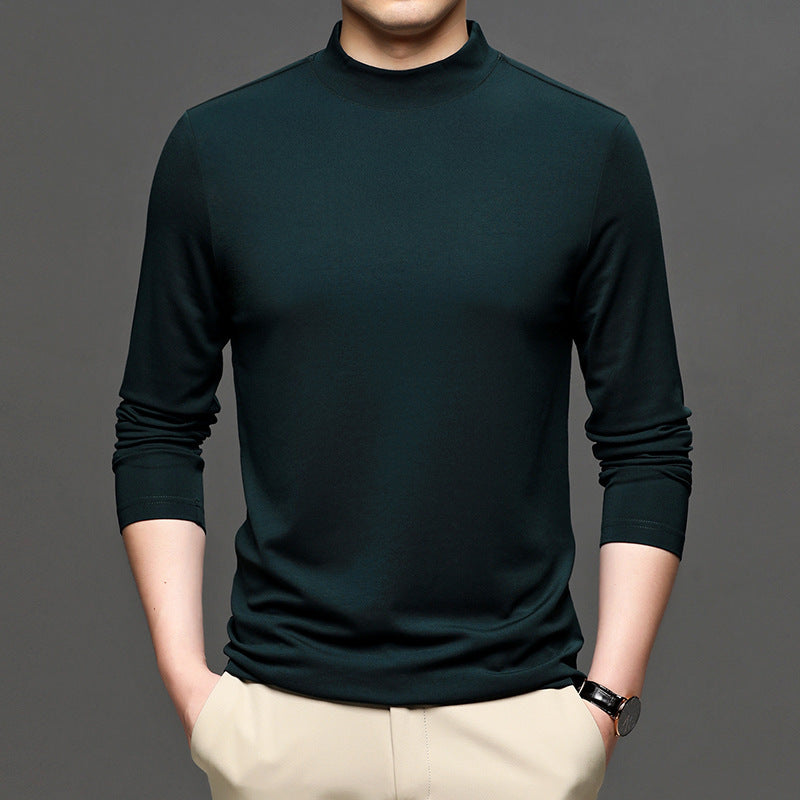 Half-high Collar Long Sleeves turtleneck t-shirt