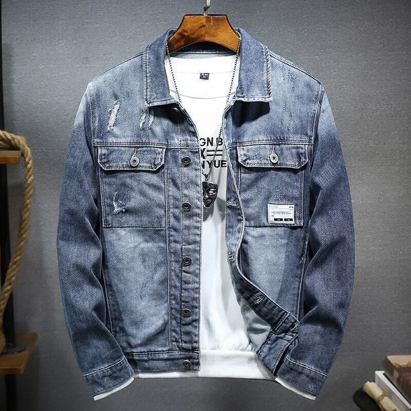 Men's Loose Plus Size Denim Coat