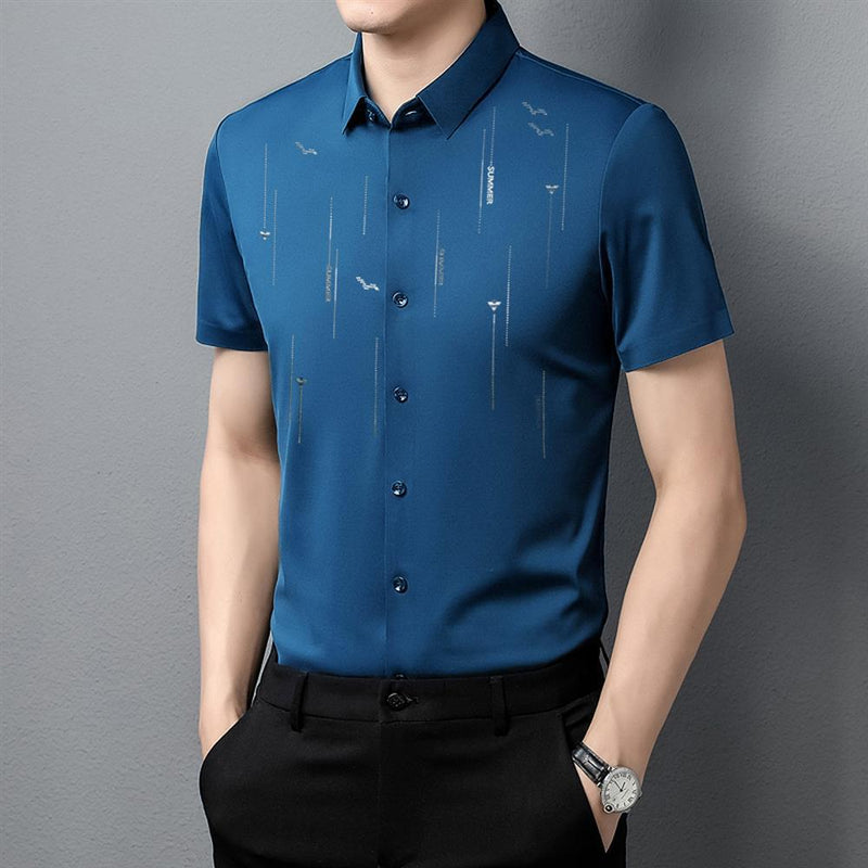 Camisa casual de manga corta para hombre