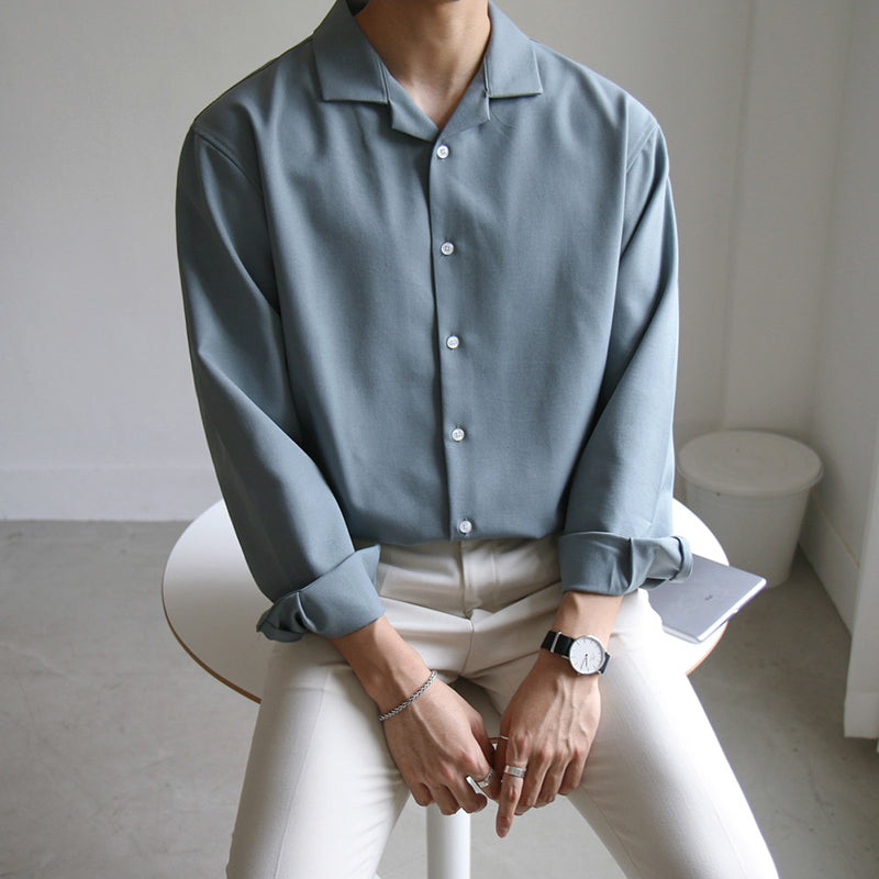 Solid Ice Silk Shirt