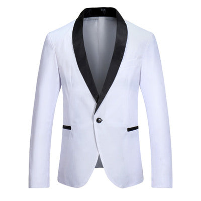 Men's Casual Single Row One Button Blazer