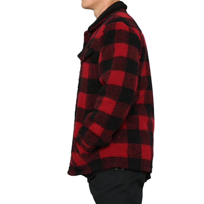 Double-sided Fleece Casual Men's Jacket