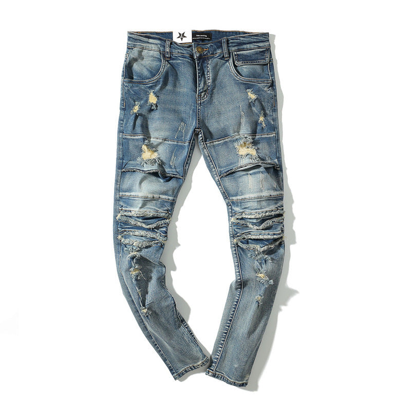 Shredded jeans for men