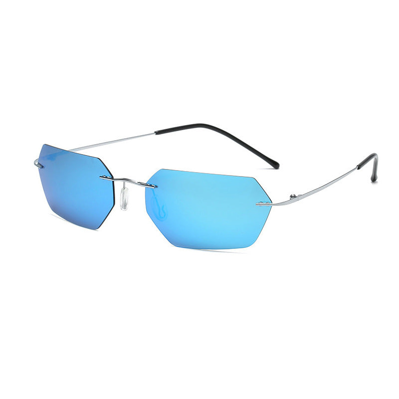 Frameless Polygon Polarized Sunglasses