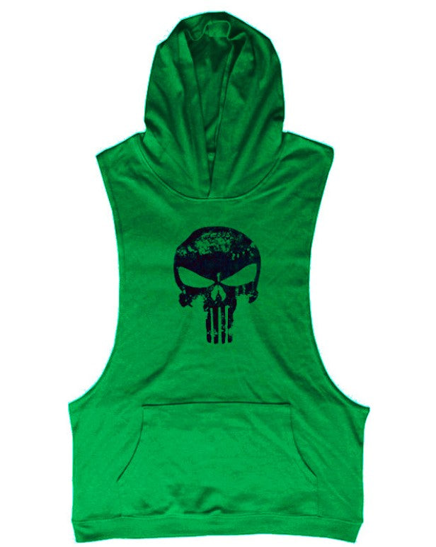 Hooded Skull Bodybuilding Tank Top