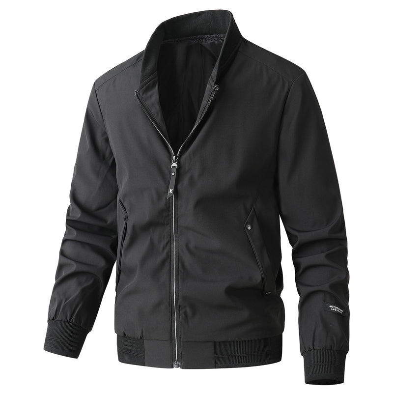 Chaqueta casual negra para hombre