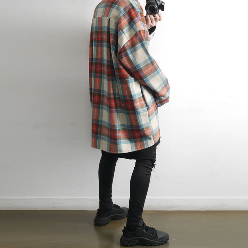 Vintage woolen plaid shirt