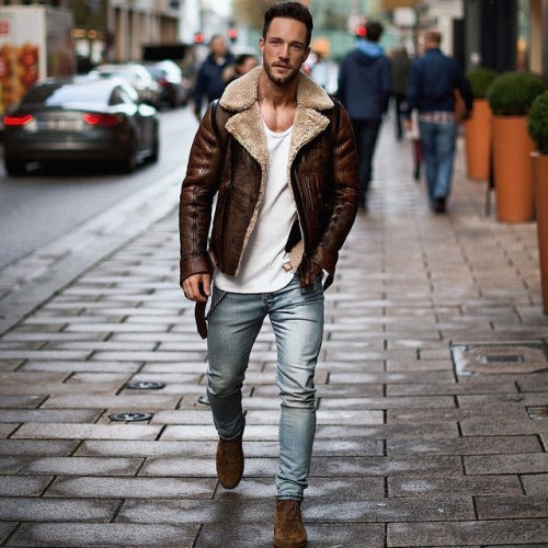 Streetwear Leather Jacket for men