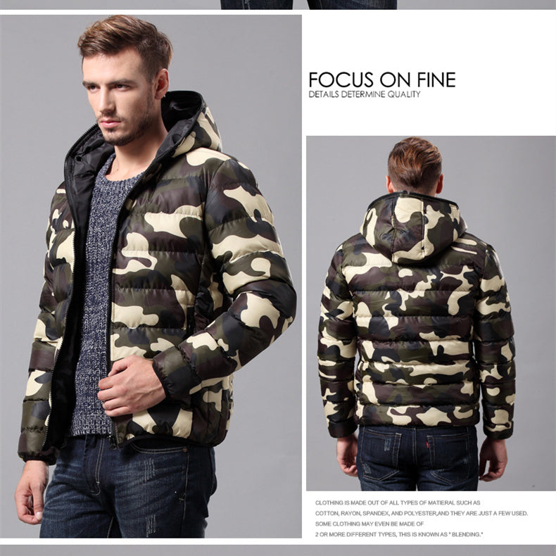 New simple tooling military men's cotton jacket