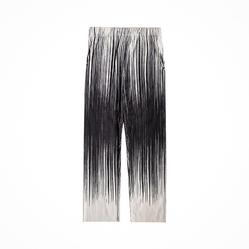 Men Loose Drape Gradient Striped Pants