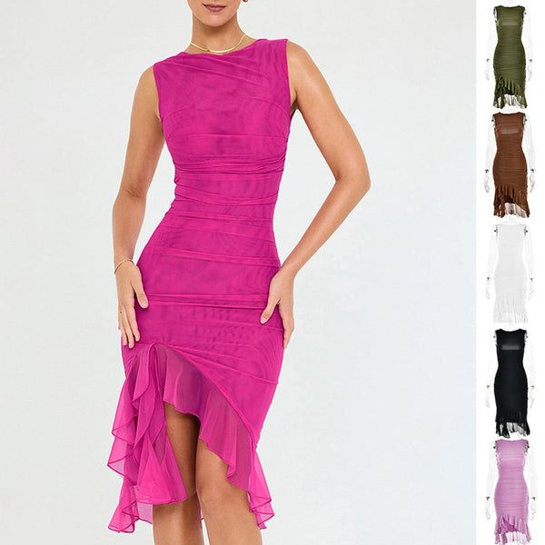 Summer Slim Skinny Sleeveless Party Club Dress