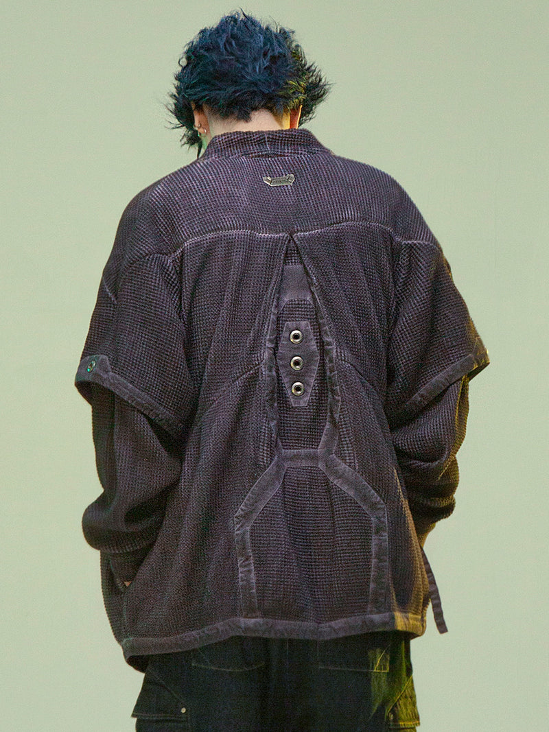 Men's And Women's Dyed Washed Hanfu Cardigan jacket