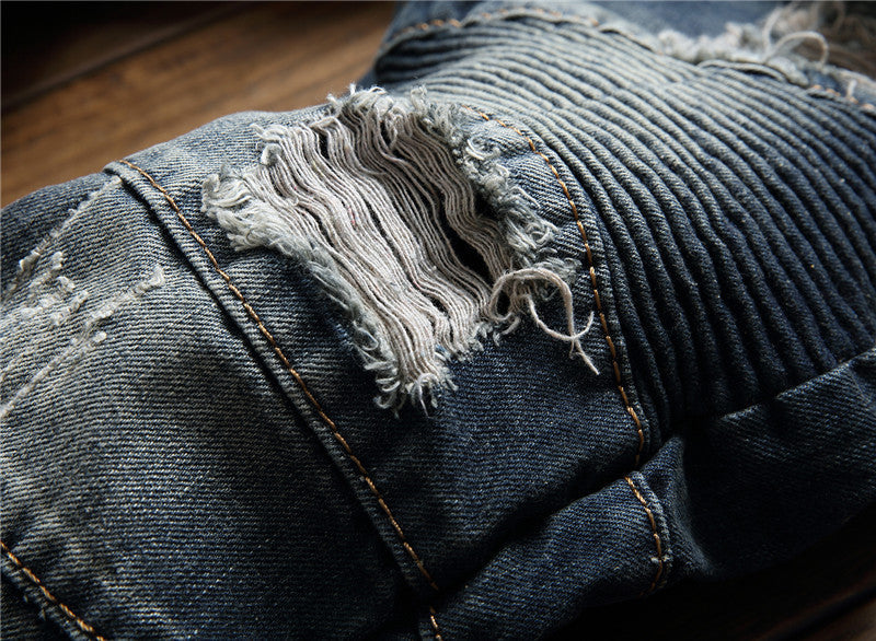 Male distressed jeans