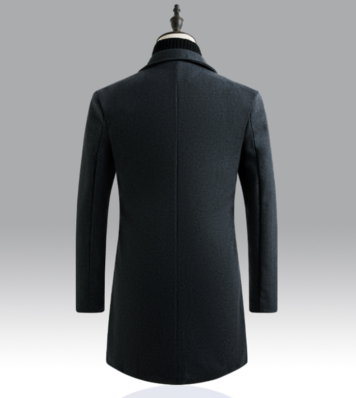 Men's long trench coat