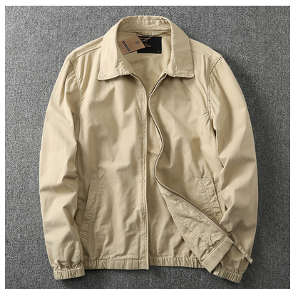 Washed Pure Cotton Solid Color jacket