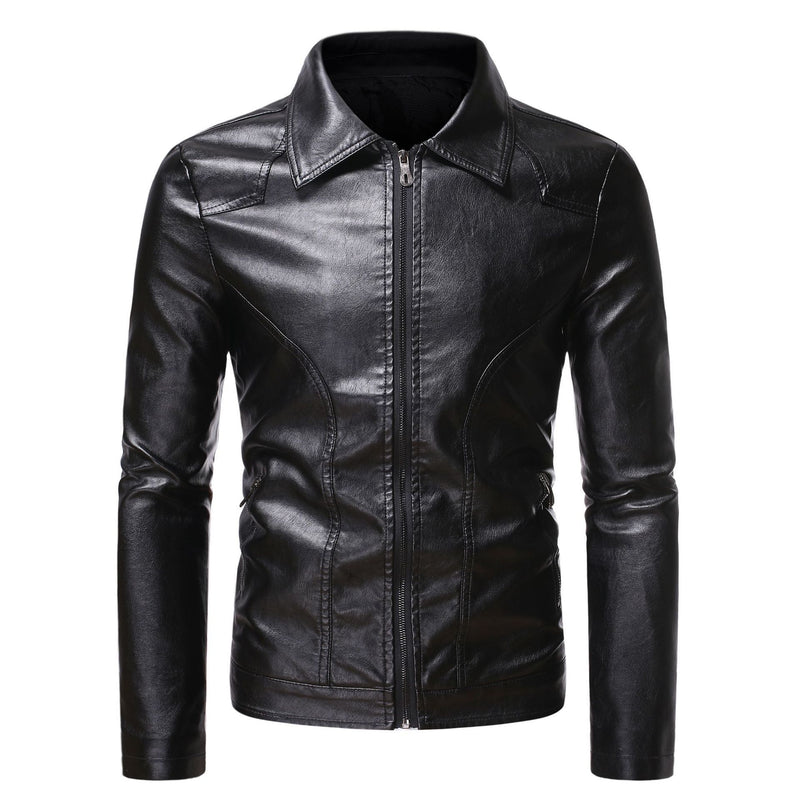 Men's Casual Slim-fit Leather jacket