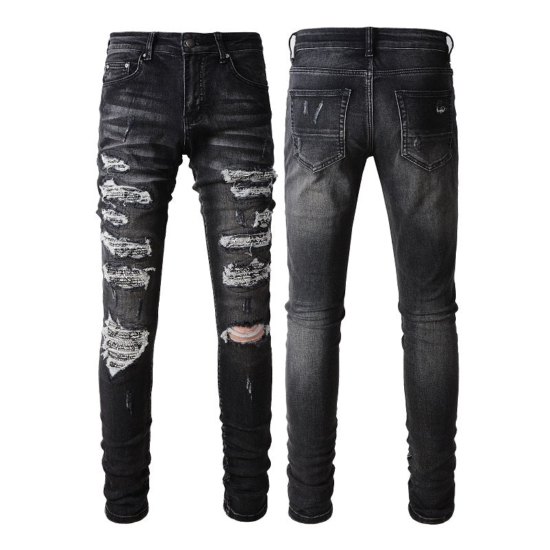 High Street Hipster Grey Old Wash Jeans