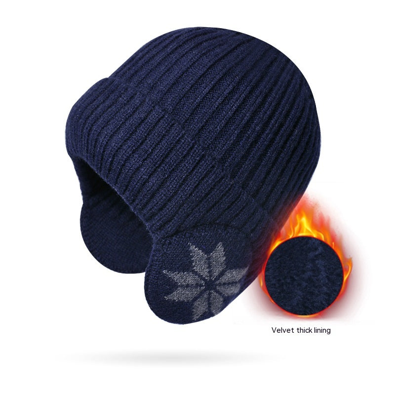 Thermal Knitting Woolen Cap Men's