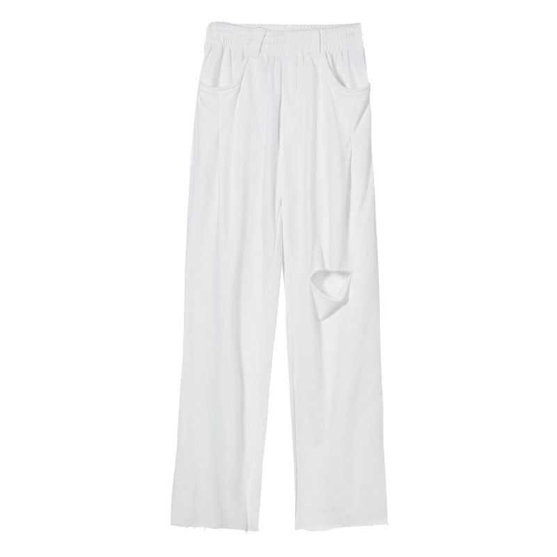 Men's Simple Wide Leg Straight Loose Casual Sweatpants