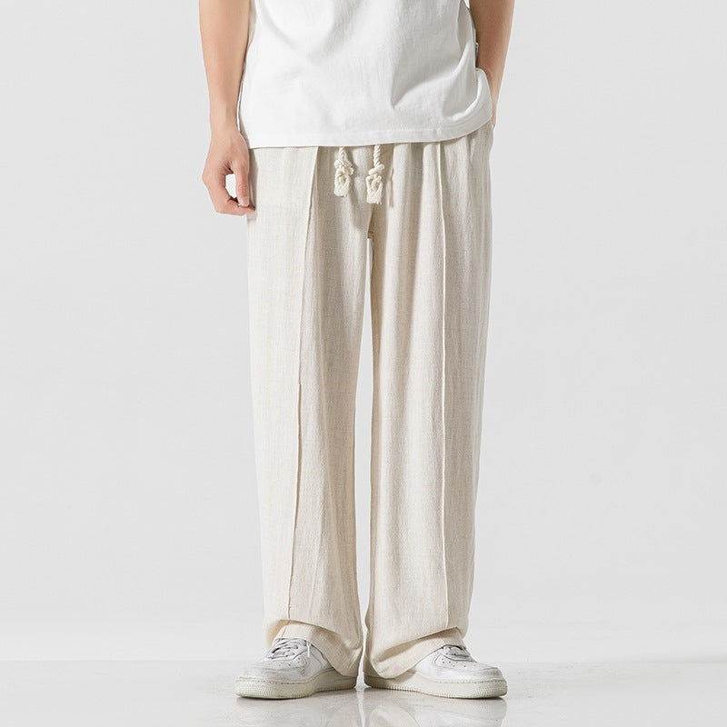 Cotton And Linen Trousers