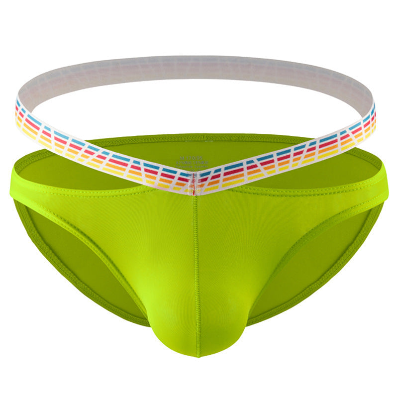 Breathable Rainbow Sexy Panties Men's Fashion Comfortable Low Waist Briefs