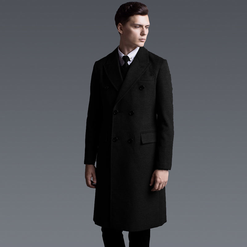 Double Breasted Long Cashmere Coat
