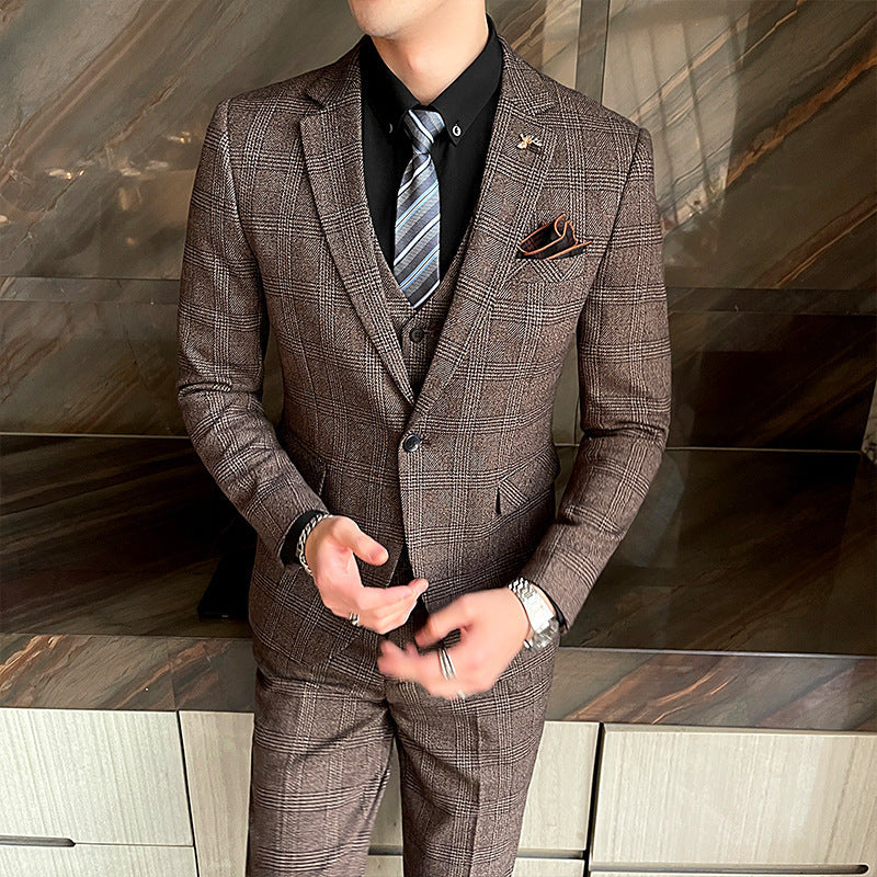 Casual Banquet Korean Three-piece suit Set