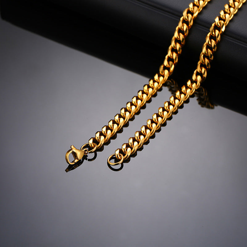 Stainless Steel Twisted Chain Necklace