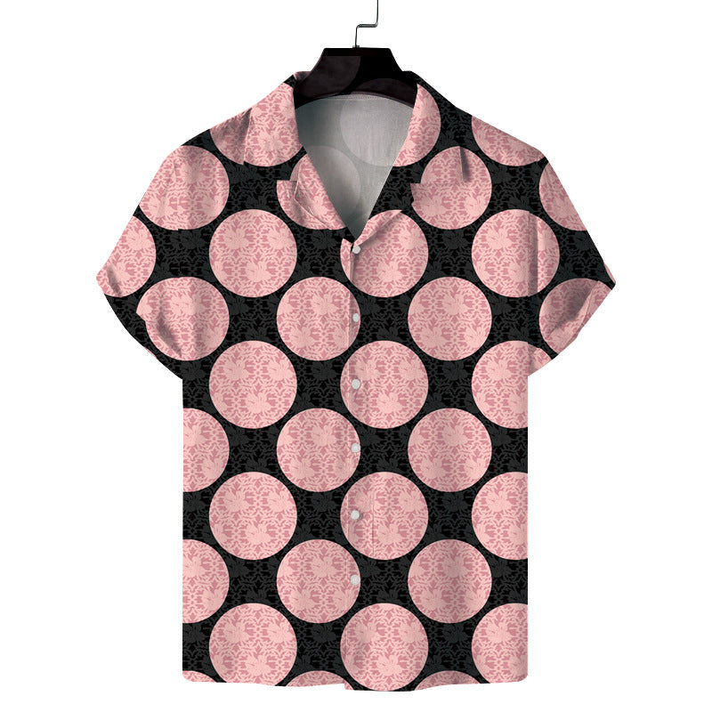 Casual Printed Short Sleeved Shirt