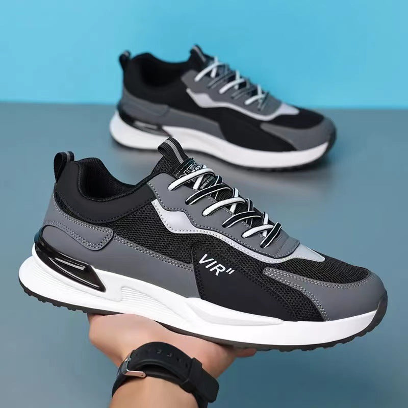 Zapatos deportivos para correr transpirables al aire libre con bloques de color para hombres