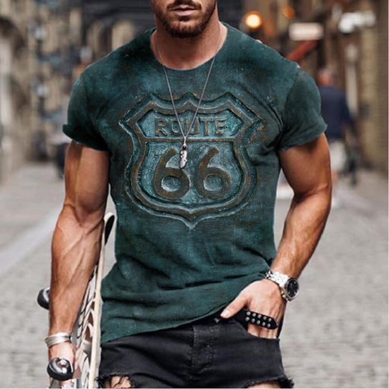 Retro Short Sleeve t-shirt Men