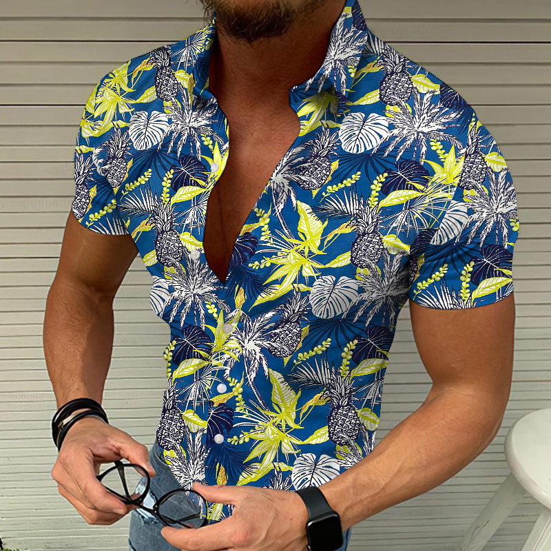 Summer Beach 3D Printed Shirt Men's Cool shirt