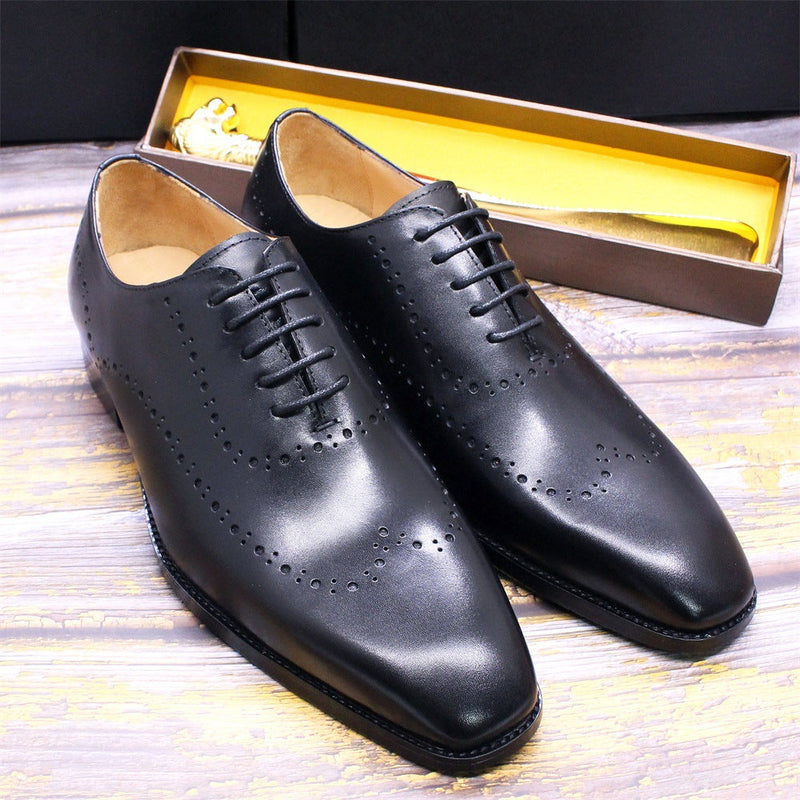 Men's Business Engraved British Brogue Leather Shoes