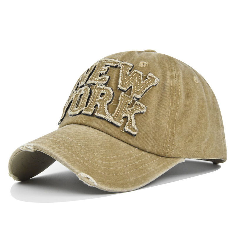 Peaked Cap Sun Hat Letter Curved Brim Hat