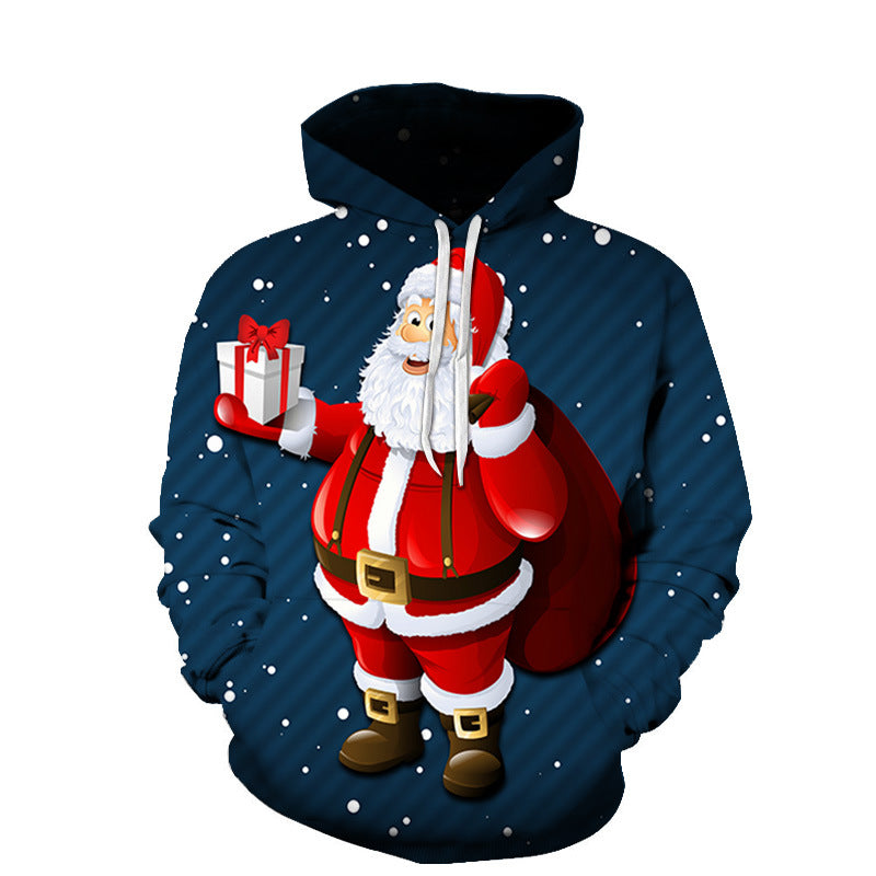 Santa claus Christmas Printed Hoodie