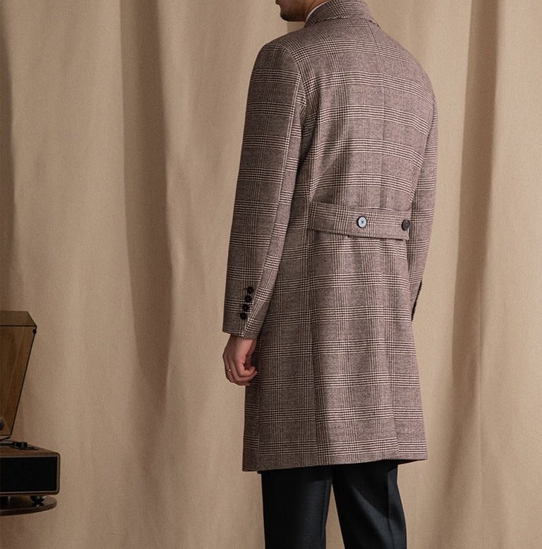 Buckingham Double Breasted Wool Blend Polo Coat