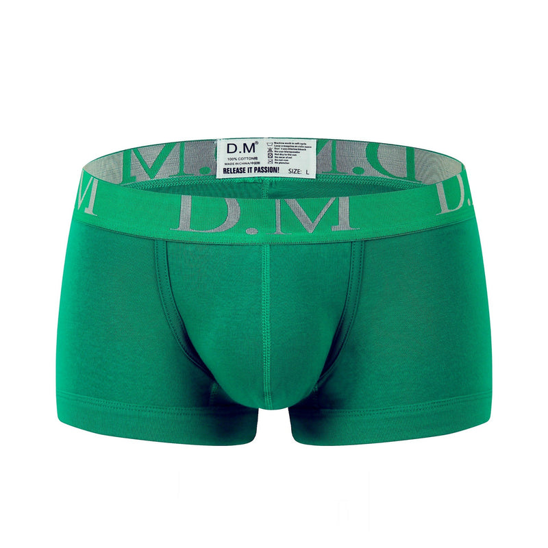 Low Waist Solid Color Boxers For men