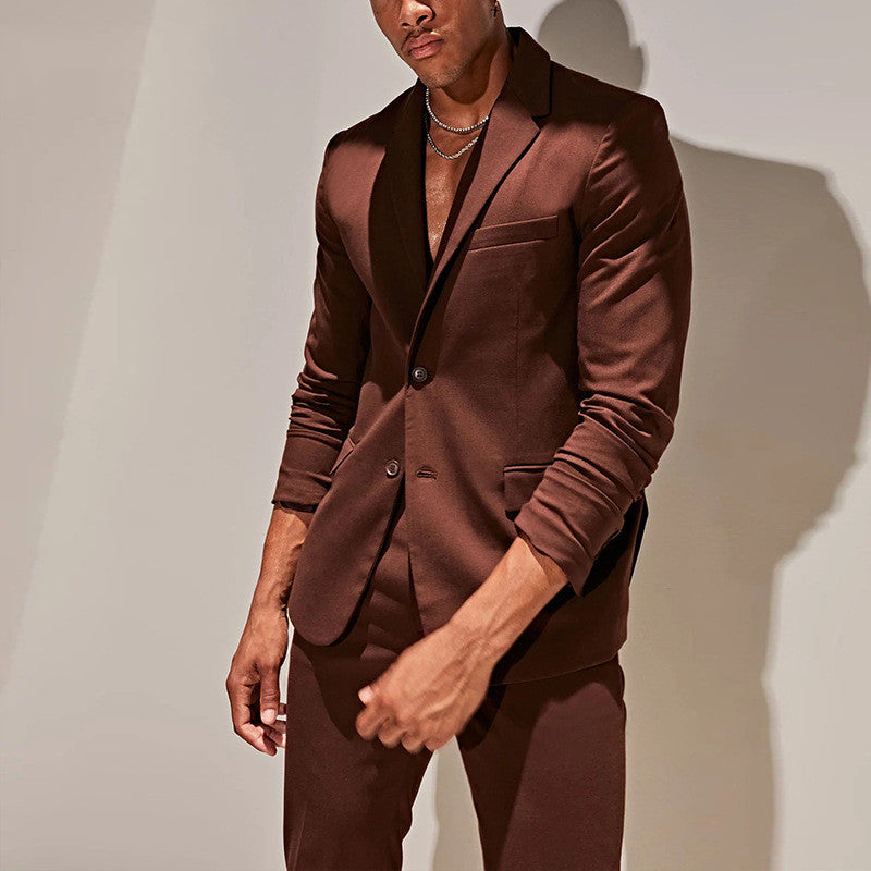 Men's Casual Solid Color suit