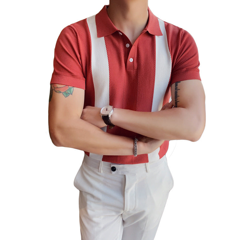 Summer Short-sleeved Knitted Casual POLO Shirt