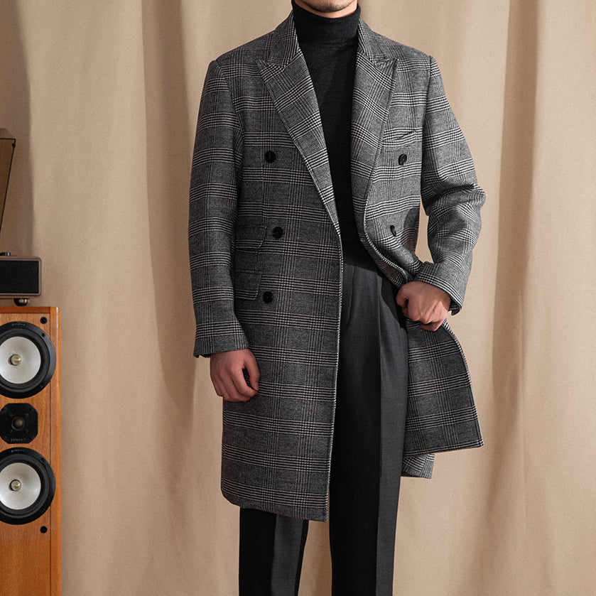 Buckingham Double Breasted Wool Blend Polo Coat